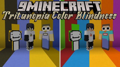 Tritanopia Color Blindness Shaders (1.20.4, 1.19.4) – Color Vision Deficiency Thumbnail