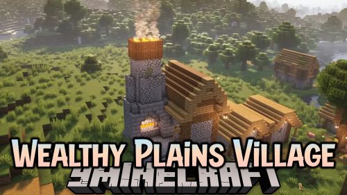 Wealthy Plains Village Mod (1.20.1) – Carton-Style Village Thumbnail