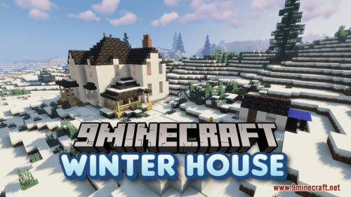 Winter House Map (1.21.1, 1.20.1) – American Rural Wooden House Thumbnail