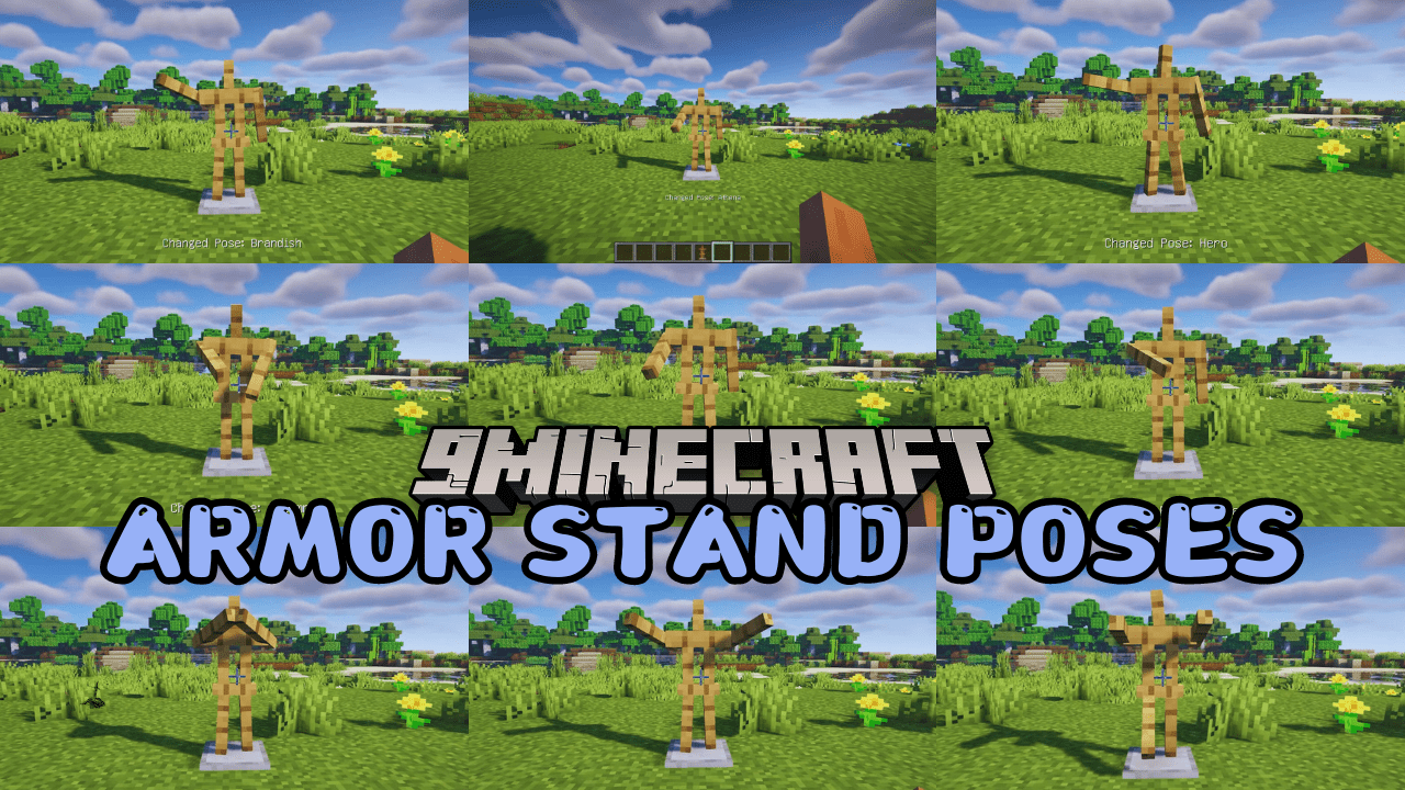 Armor Stand Poses Mod (1.21.1, 1.20.1) - Emote Expression 1