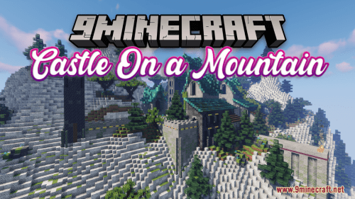 Castle On a Mountain Map (1.20.4, 1.19.4) – A Majestic Fortress Thumbnail