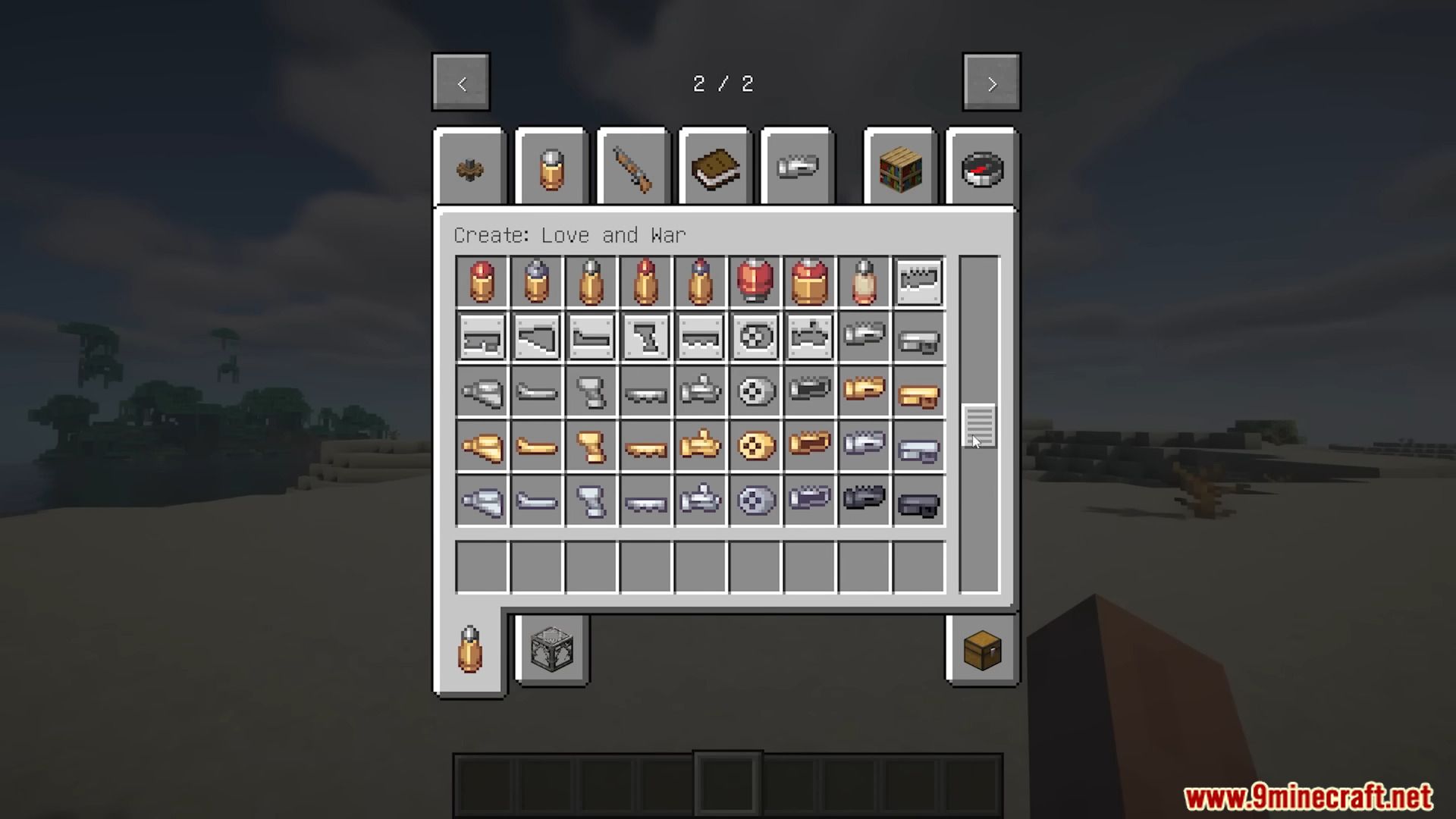 Create: Love and War Mod (1.20.1) - Crafting and Customizing Weapons 2