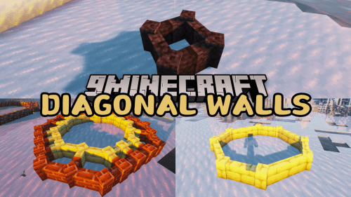 Diagonal Walls Mod (1.21.1, 1.20.1) – Diagonal Connections Thumbnail