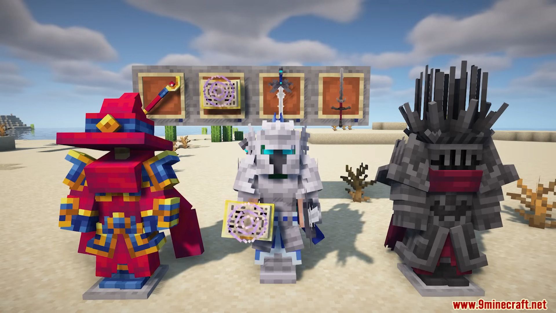 Epic Knights and Mages Mod (1.20.1) - 3D Armors and Weapons 3