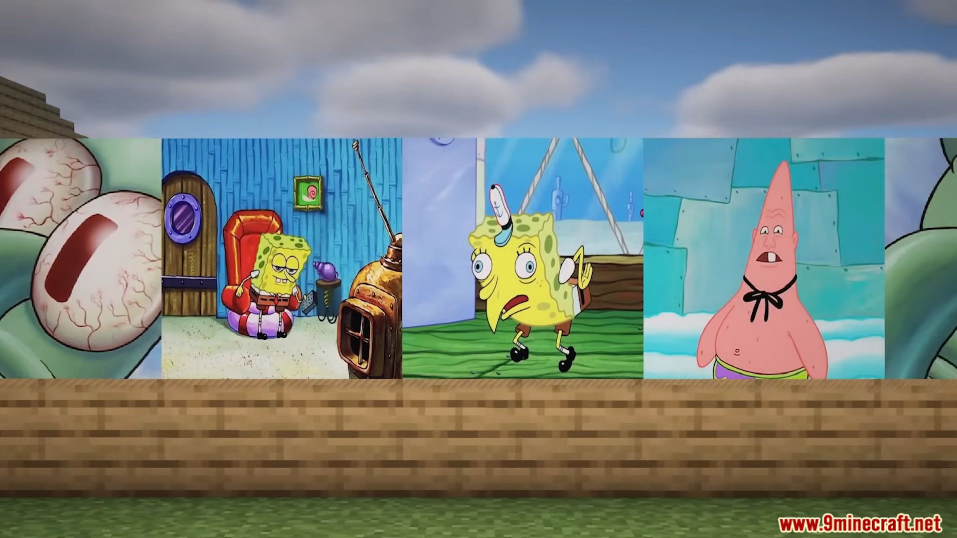 Spongebob Meme Paintings Mod (1.21.1, 1.20.1) - 14 New Meme Paintings 3