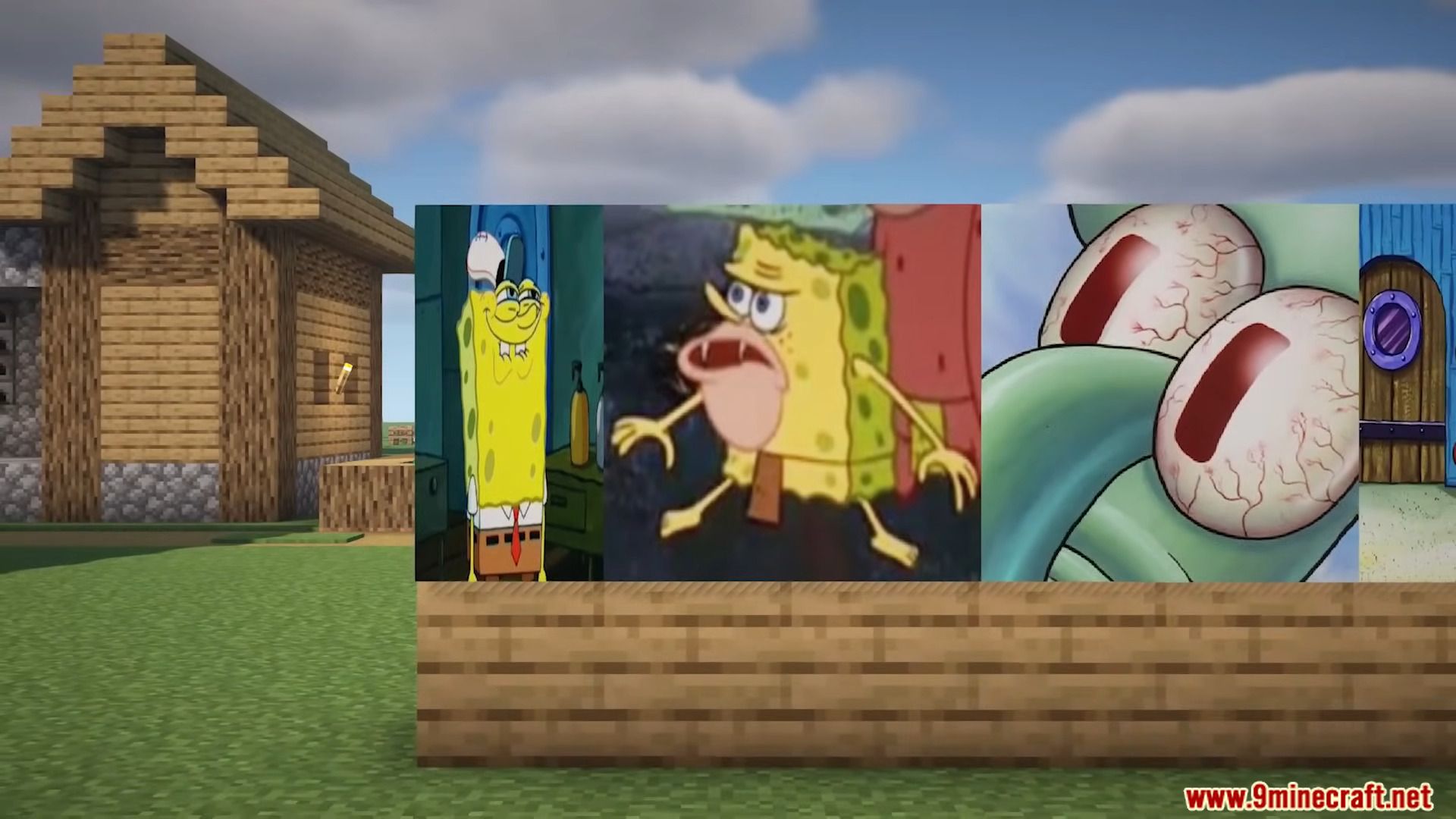 Spongebob Meme Paintings Mod (1.21.1, 1.20.1) - 14 New Meme Paintings 2