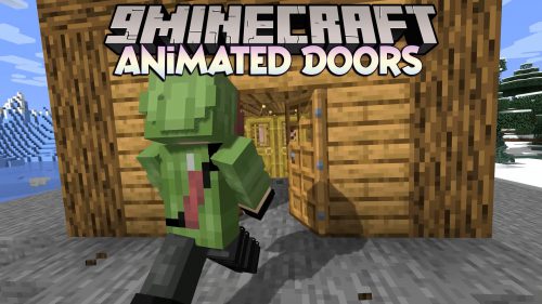 Animated Doors Mod (1.21.1, 1.20.1) – Door Open & Close Animation Thumbnail