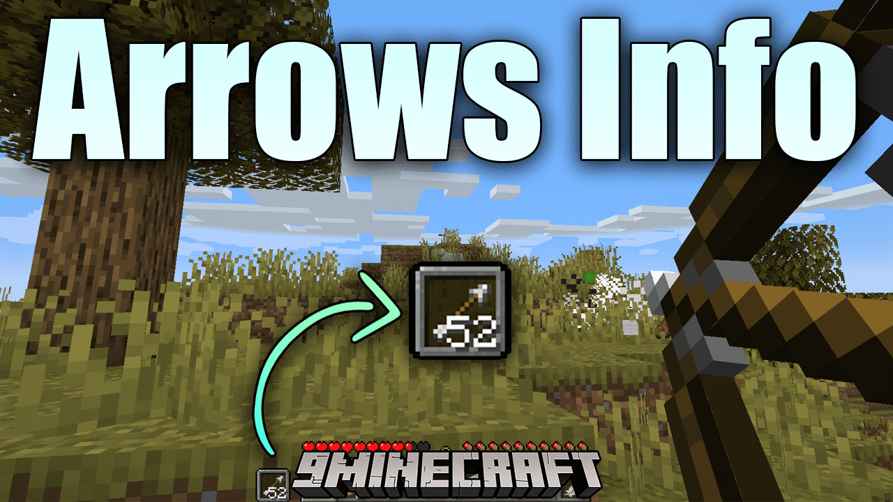 Arrows Info Mod (1.21, 1.20.1) - Quiver Quickview, Stay Informed With Arrows Info HUD 1