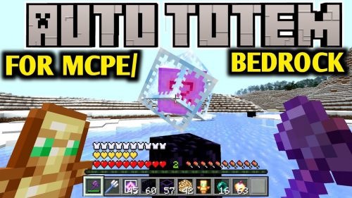 Auto Totem Addon (1.20) – MCPE/Bedrock Mod Thumbnail