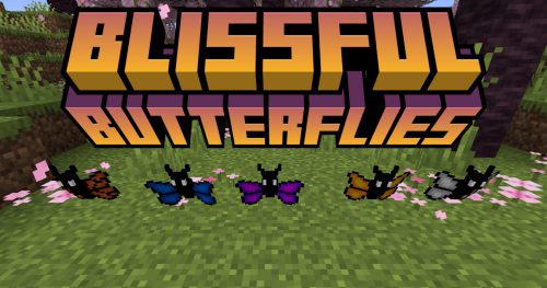 Blissful Butterflies Mod (1.20.4, 1.20.1) – Colorful Butterflies Thumbnail
