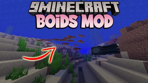 Boids Mod (1.20.6, 1.20.1) – Boids Simulation for Flocking Fish Thumbnail