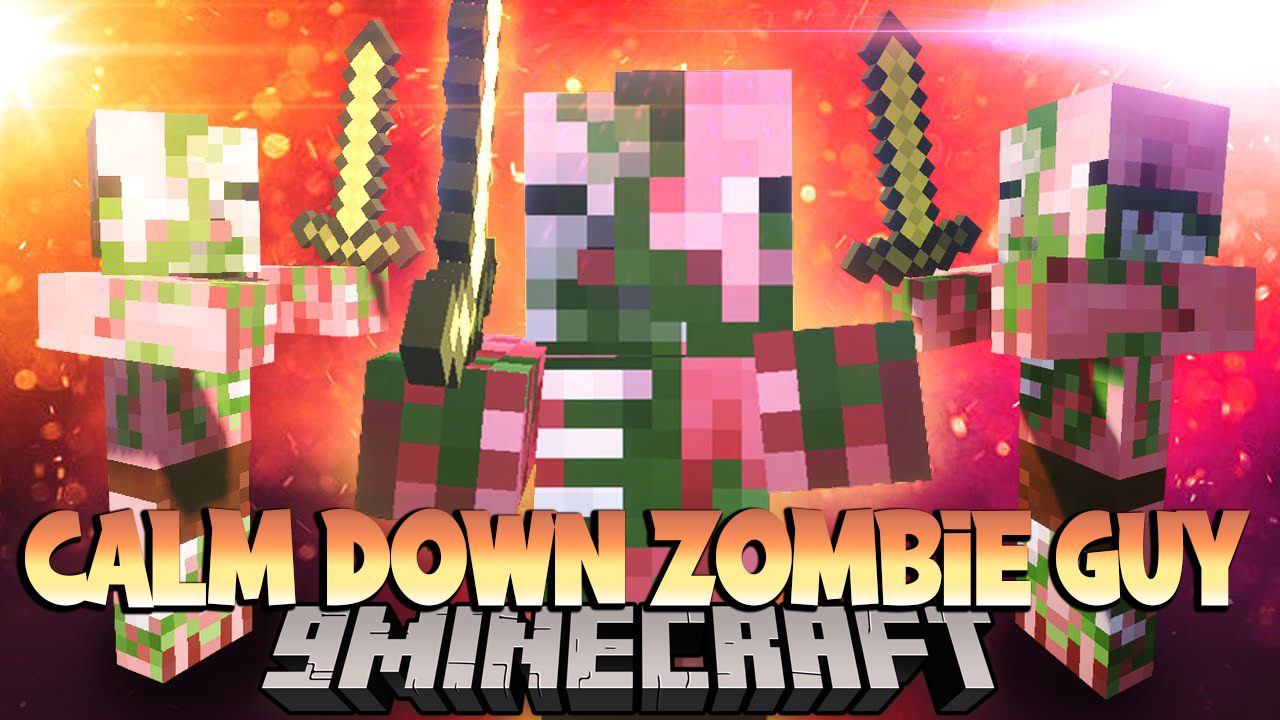 Calm Down Zombie Guy Mod (1.12.2) - Fixes Bugs with Zombie Pigmen 1