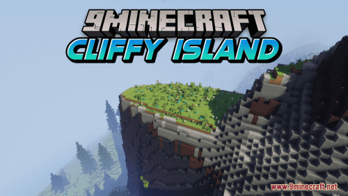 Cliffy Island Map (1.21.1, 1.20.1) – Verdant Heaven of Creativity Thumbnail