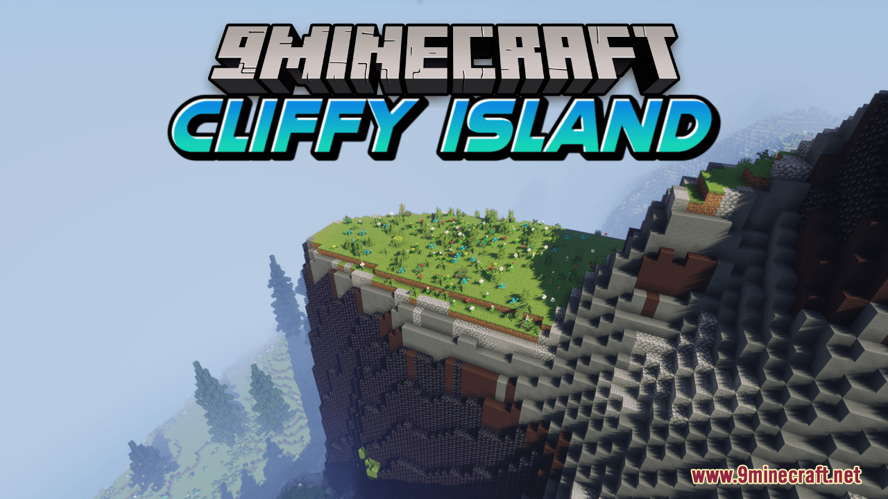 Cliffy Island Map (1.21.1, 1.20.1) - Verdant Heaven of Creativity 1