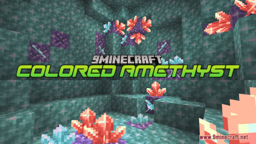 Colored Amethyst Resource Pack (1.20.6, 1.20.1) – Texture Pack Thumbnail