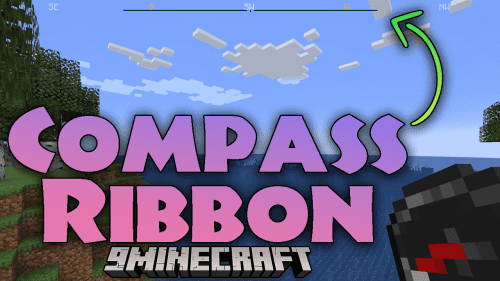 Compass Ribbon Mod (1.21.1, 1.20.1) – Find Your Way, Embrace The Minimalist Navigation Of Compass Thumbnail