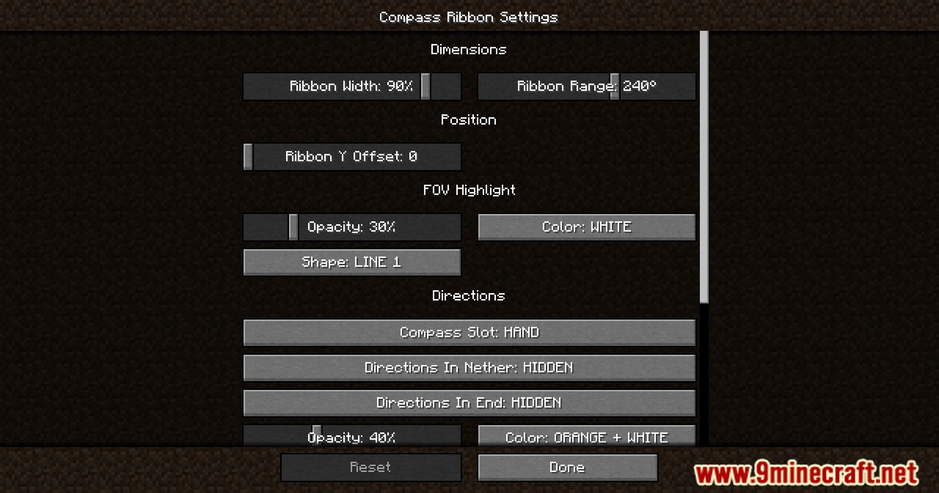 Compass Ribbon Mod (1.20.4, 1.19.4) - Find Your Way, Embrace The Minimalist Navigation Of Compass 6