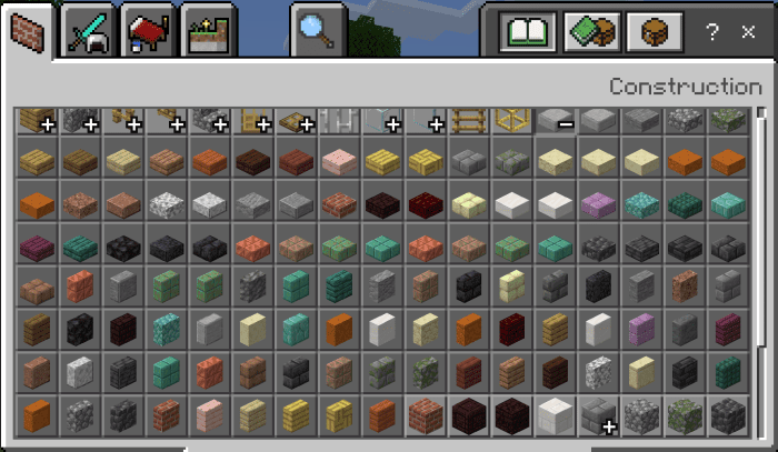 Creator Packs Addon (1.20) - MCPE/Bedrock Vertical Slabs Mod 2