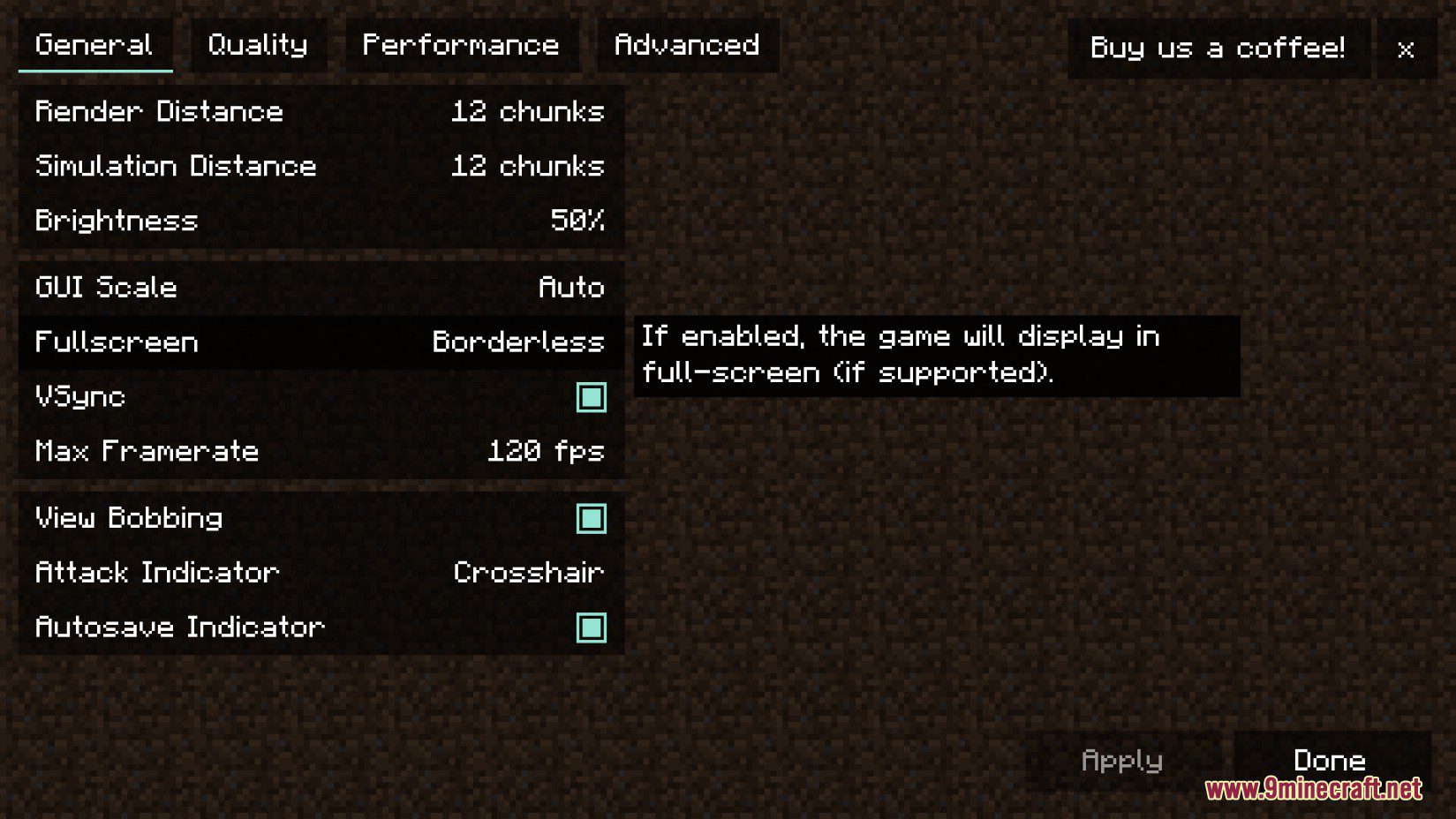 Cubes Without Borders Mod (1.21.1, 1.20.1) - Borderless Fullscreen Window 5