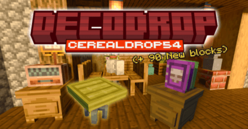 DecoDrop Addon (1.20) – MCPE/Bedrock Mod Thumbnail