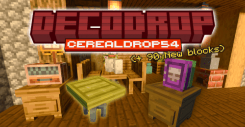 DecoDrop Addon (1.21, 1.20) – MCPE/Bedrock Mod Thumbnail