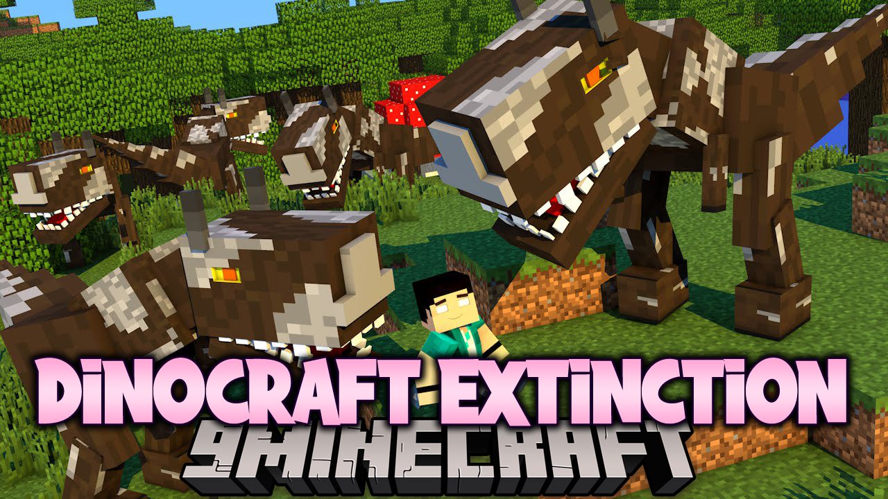 Dinocraft Extinction Mod (1.19.2, 1.18.2) - Dinosaurs, Prehistoric Elements 1