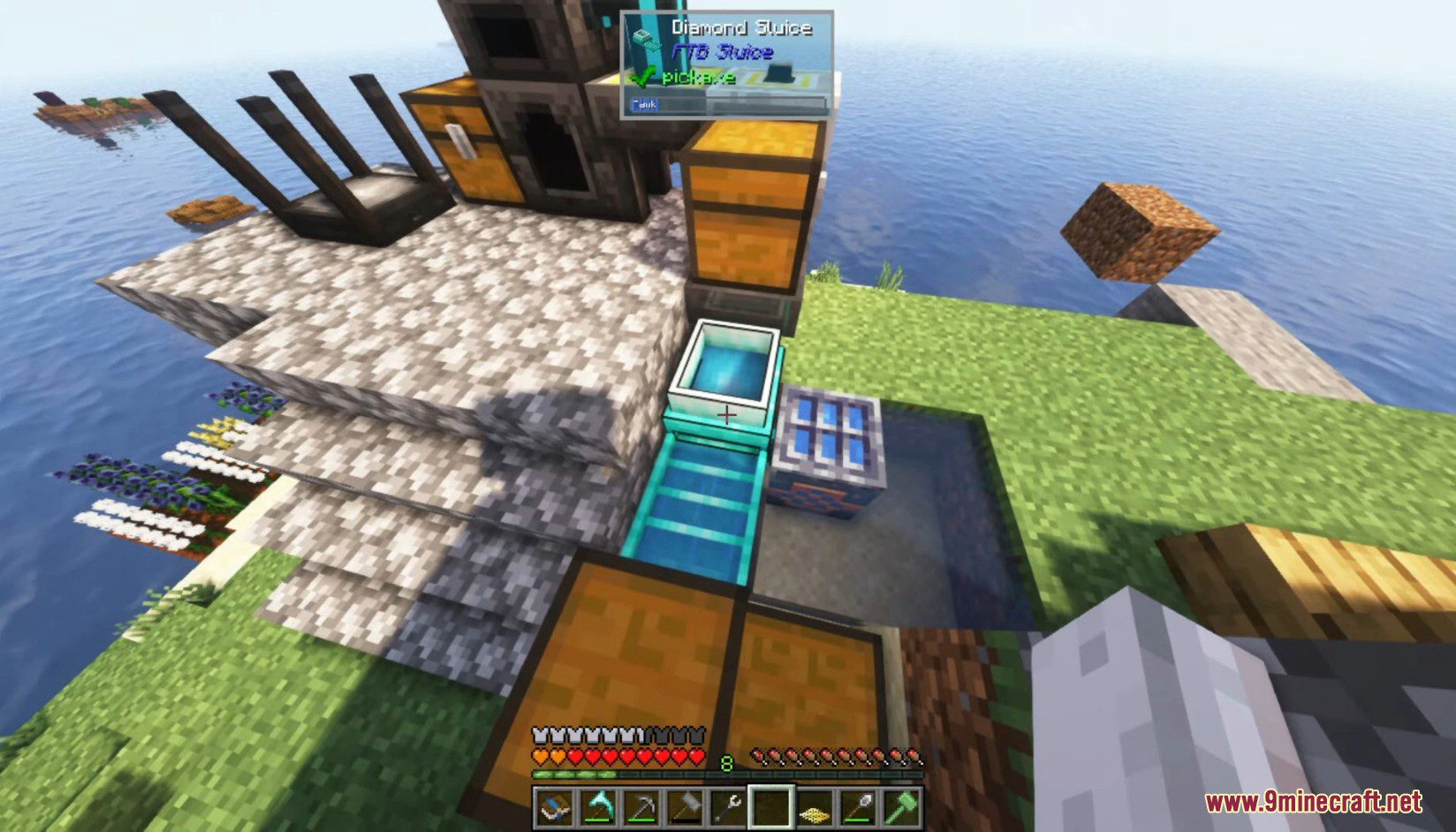 FTB Sluice Mod (1.16.5) - Tiered Resource Processing in A Sluice 2