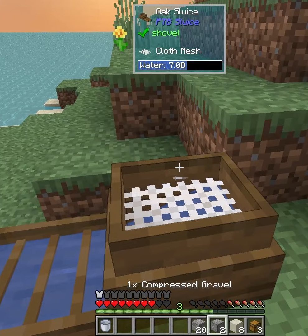 FTB Sluice Mod (1.16.5) - Tiered Resource Processing in A Sluice 9