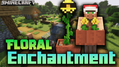 Floral Enchantment Mod (1.21.1, 1.20.1) – Decorating your Bases with Flowers Thumbnail