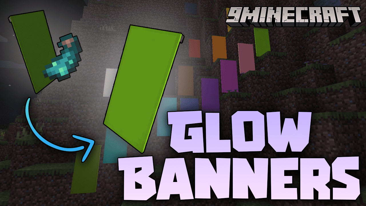 Glow Banners Mod (1.20.4, 1.19.4) - Enhance Your Minecraft Builds With Glow Banners 1