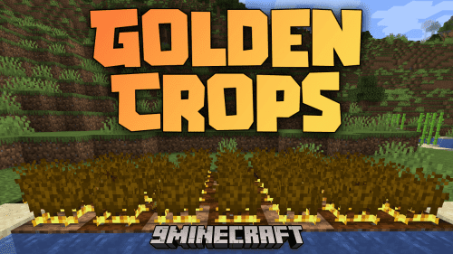 Golden Crops Mod (1.20.4, 1.19.4) – Harvest Gold, Cultivate Rare Crops Thumbnail