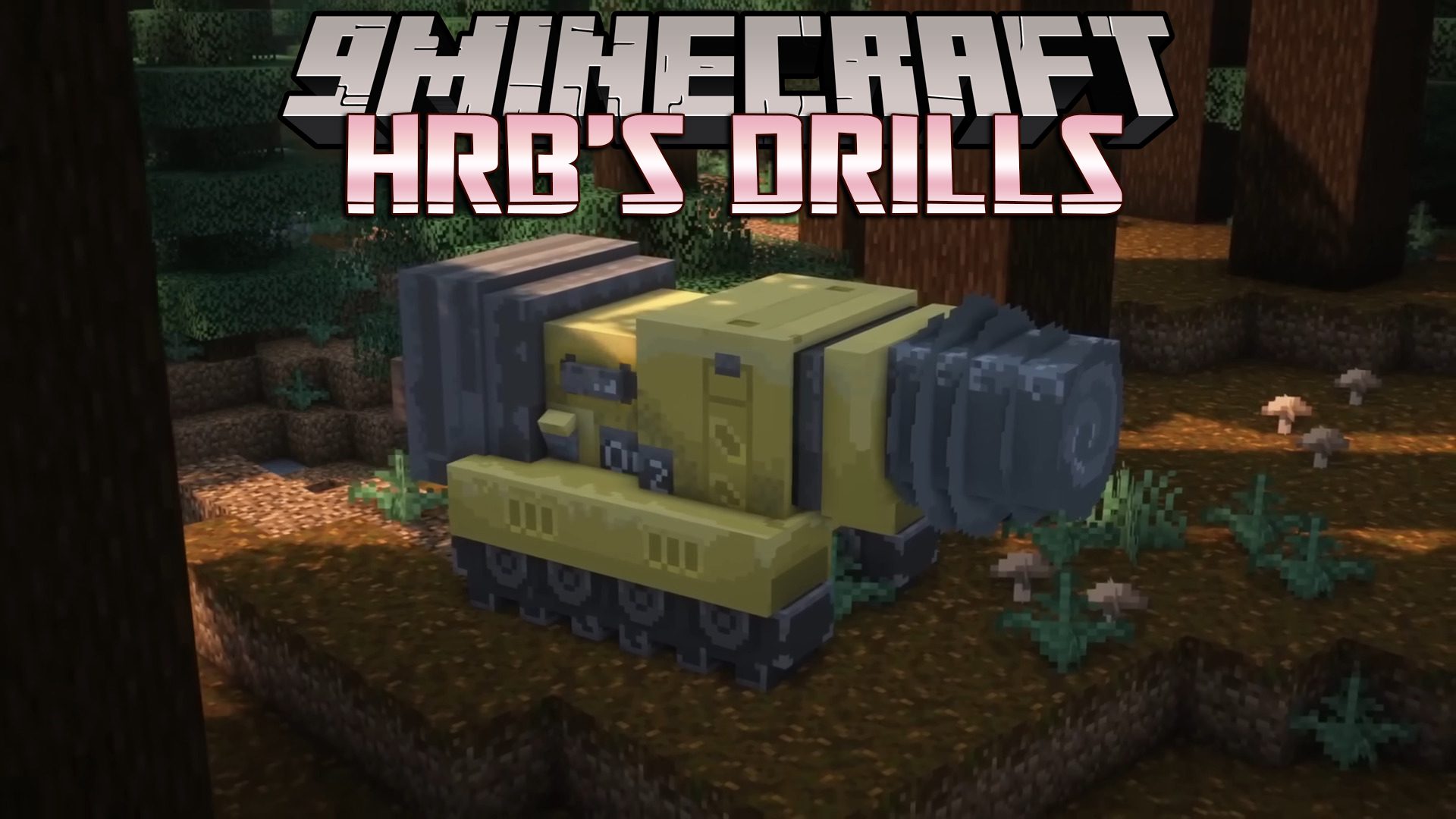 HRB's Drills Mod (1.20.1) - Large Tunnel Digging Machine 1