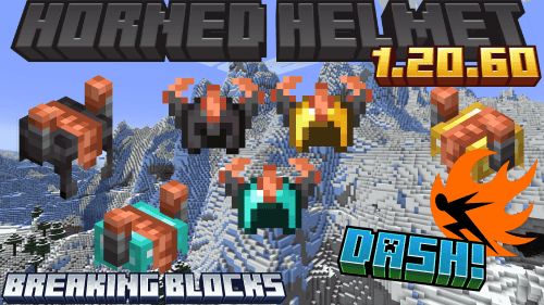 Horned Helmet Addon (1.20) – MCPE/Bedrock Mod Thumbnail