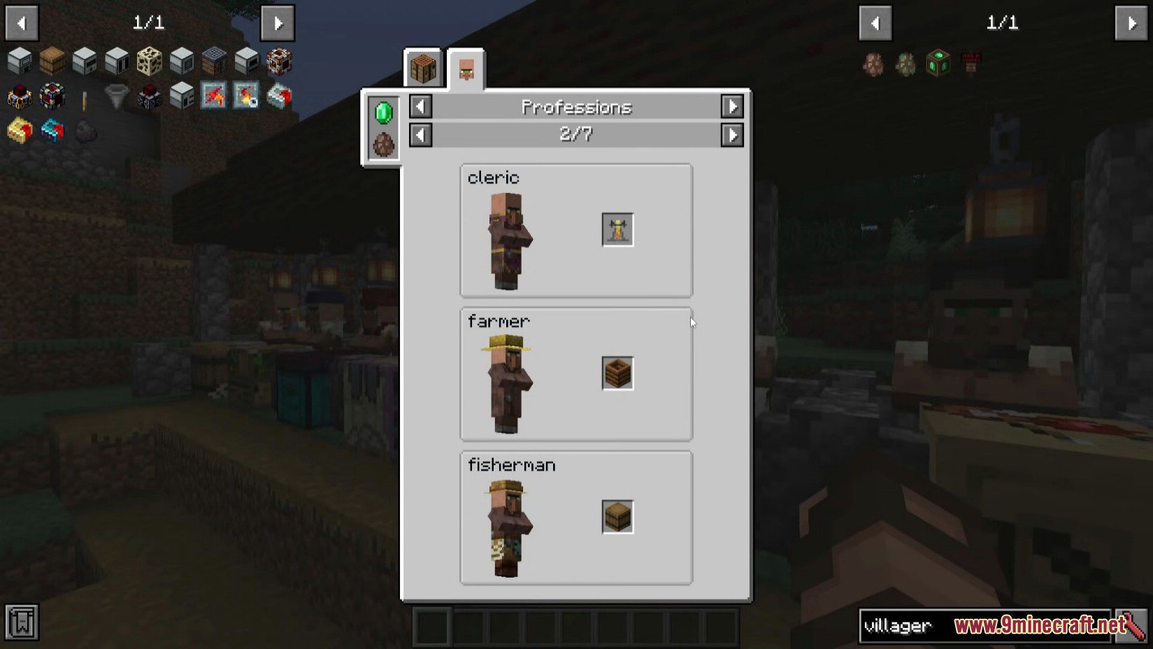 JEI Professions Mod (1.16.5, 1.15.2) - Viewing Villager Profession Job Sites 5