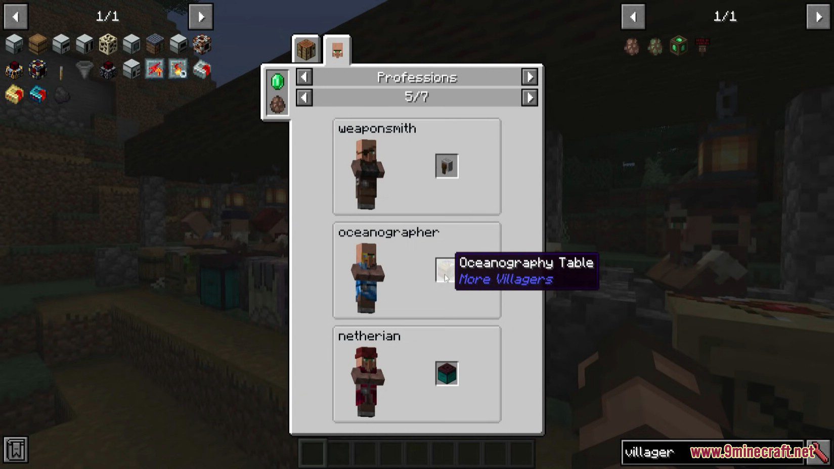 JEI Professions Mod (1.16.5, 1.15.2) - Viewing Villager Profession Job Sites 9