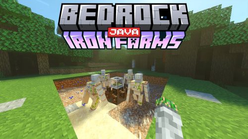 Java Iron Farms Addon (1.20) – MCPE/Bedrock Mod Thumbnail