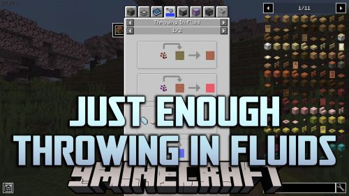 Just Enough Throwing In Fluids Mod (1.12.2) – JEI Addons Thumbnail