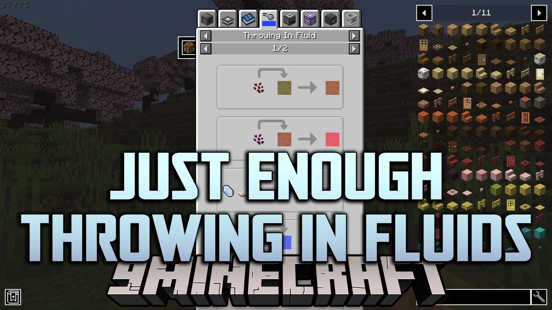 Just Enough Throwing In Fluids Mod (1.12.2) - JEI Addons 1