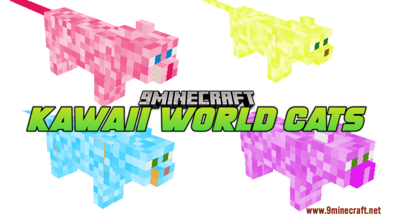 Kawaii World Cats Resource Pack (1.20.4, 1.19.4) - Texture Pack 1