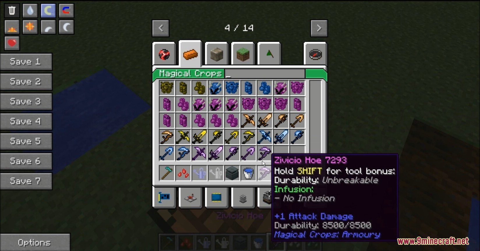 Magical Crops Armoury Mod (1.7.10) - Armour and Weapon Addon 3