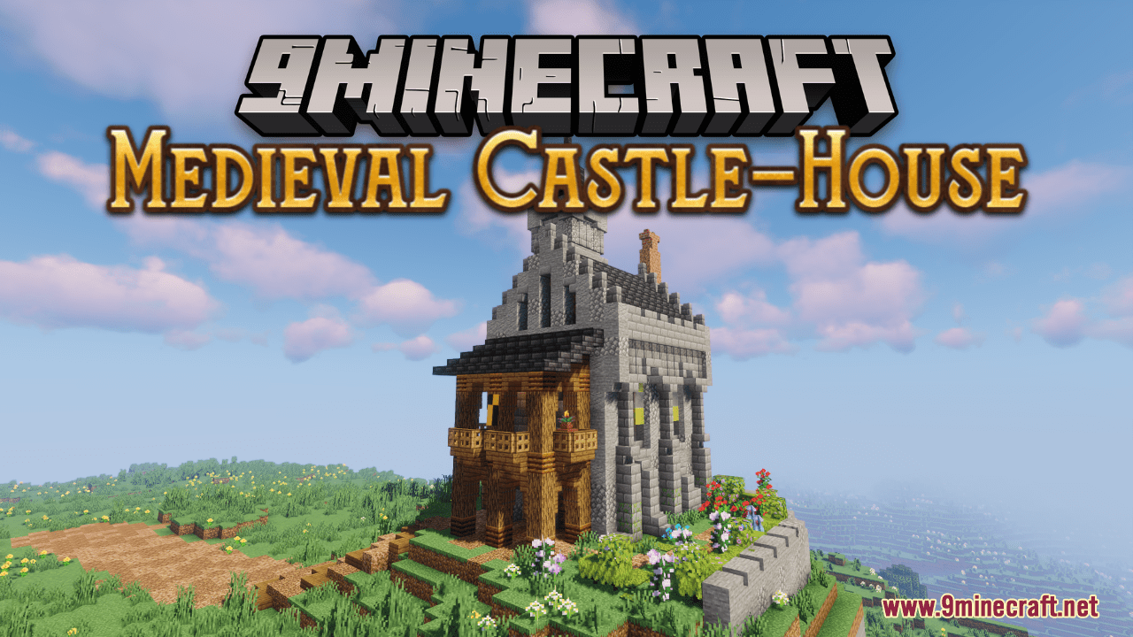 Medieval Castle-House Map (1.21.1, 1.20.1) - Cliffside Cozy Shelter 1