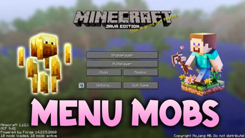 Menu Mobs Mod (1.12.2) – Random Mob on The In-Game Menus Thumbnail