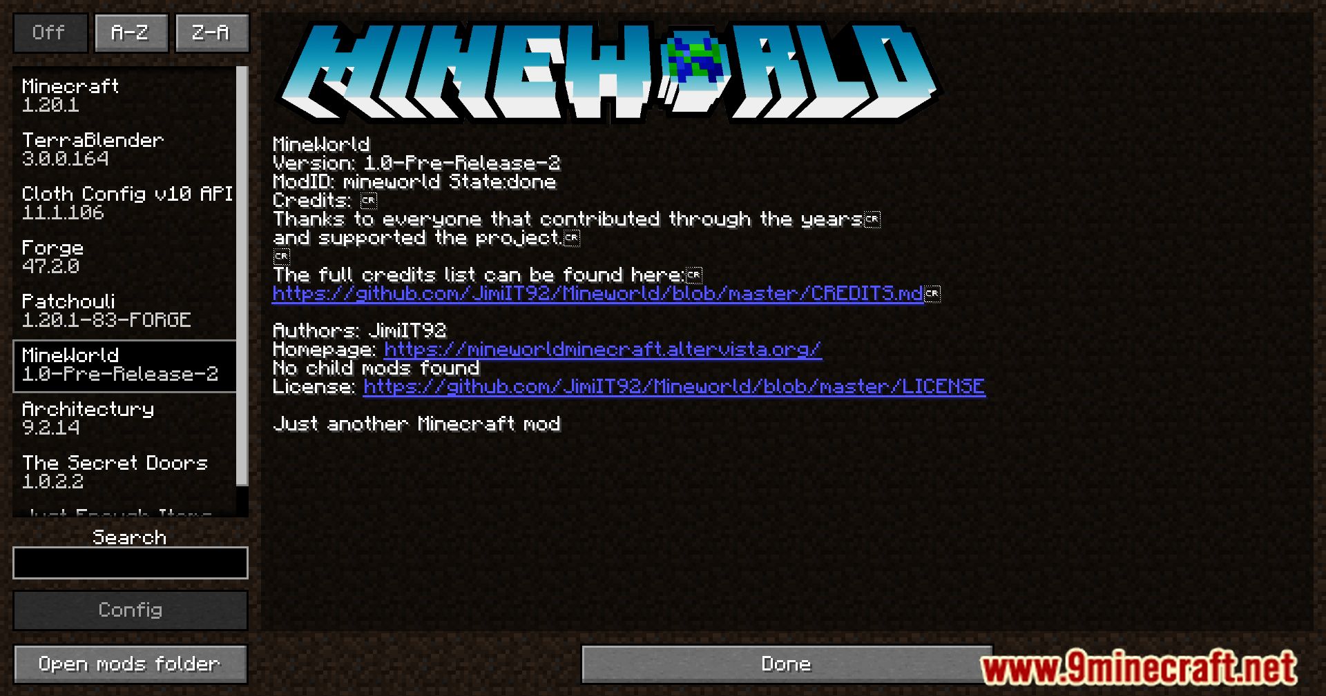 Mine World Mod (1.20.4, 1.19.4) - Journeying Through MineWorld's Vast Realms 2