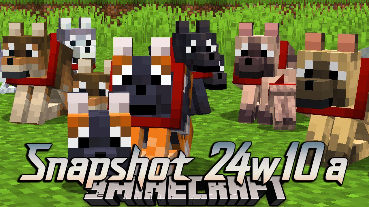 Minecraft 1.21, 1.20.5 Snapshot 24w10a - New Wolves, New Dogs 1