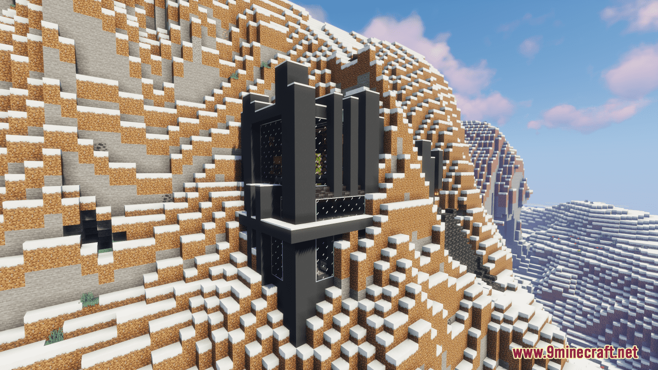 Modern Snow House Map (1.20.4, 1.19.4) - Sleek Snowy Retrea 2