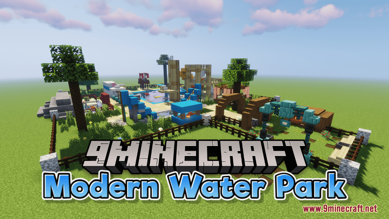 Modern Water Park Map (1.21.1, 1.20.1) - Dive into Endless Fun! 1