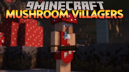 Mushroom Villagers Mod (1.19.2, 1.18.2) – Primitive Tribe to Mushroom Fields Thumbnail