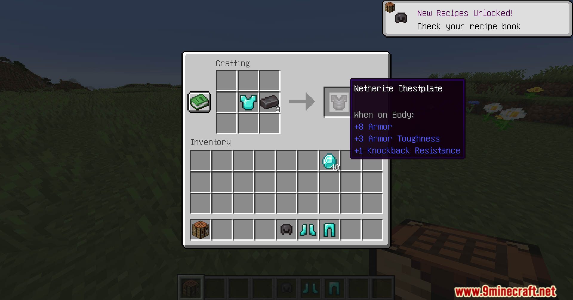 Original Netherite Armor Recipe Data Pack (1.20.4, 1.19.4) - Reclaim The Simplicity Of The Armor Recipes! 9