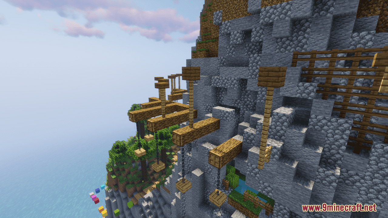 Parkour Island Map (1.20.4, 1.19.4) - A Spiraling Challenge 7