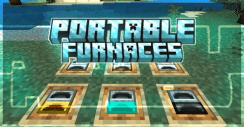 Portable Furnaces Addon (1.20) – MCPE/Bedrock Mod Thumbnail